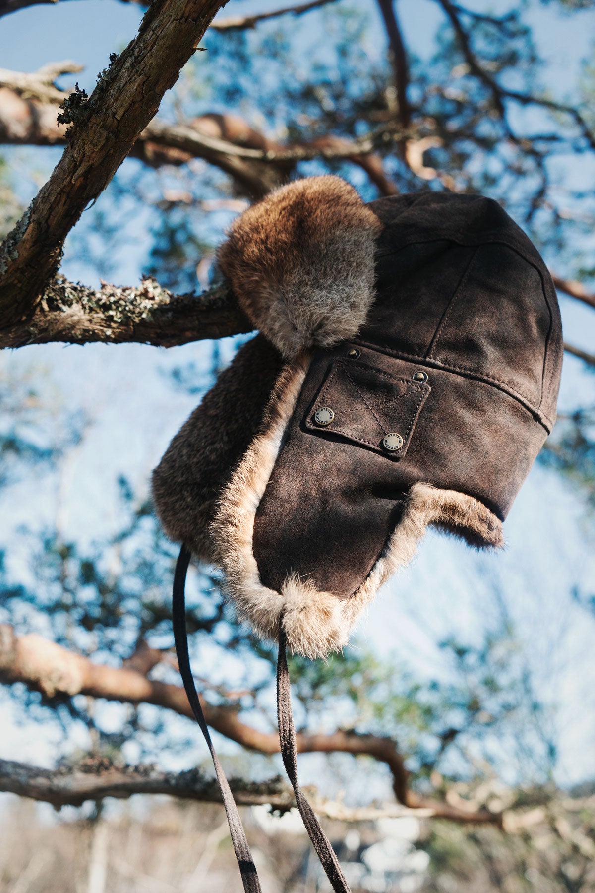 Bomber Cap Pigskin/Rabit