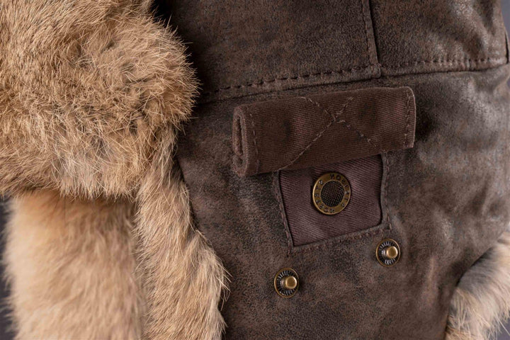 Bomber Cap Pigskin/Rabit