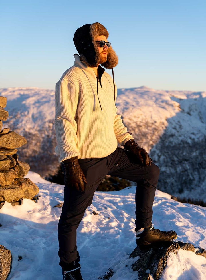 Bomber Cap Pigskin/Rabit